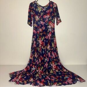 NEERU KUMAR floral maxi dress size small
